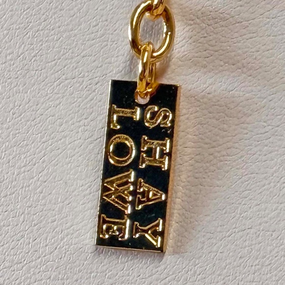 LARGE 1 ½ in.  GENUINE CRYSTAL NECKLACE, by SHAY LOWE, AURORA BOREALIS COLOUR, - Picture 6 of 7